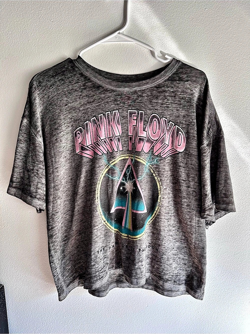 Women’s Pink Floyd Short Sleeve Burnout T-Shirt Size Large